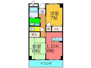 レ－ゼンハイムⅡの物件間取画像